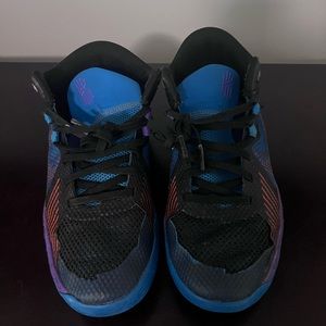 My son outgrew these awesome tie dye Kyries.